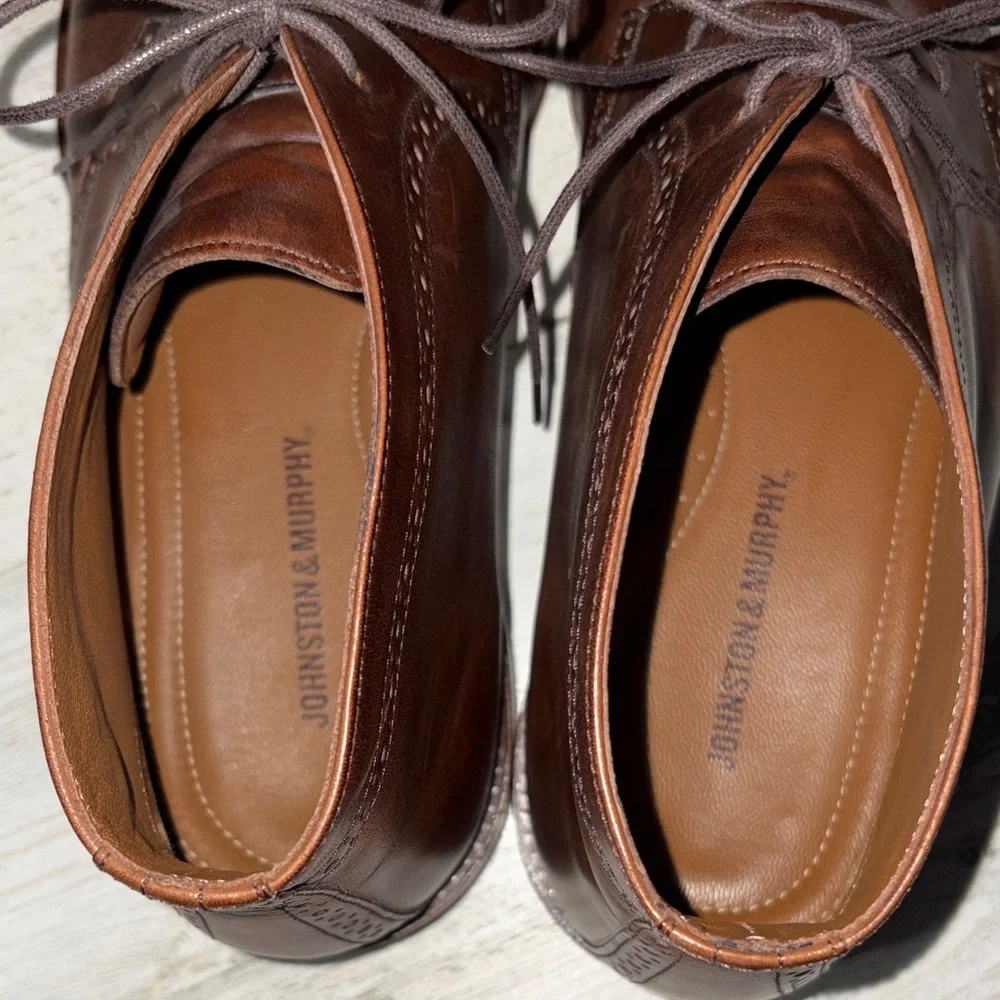 Johnston & Murphy Brown Chukka Boots Size 11.5